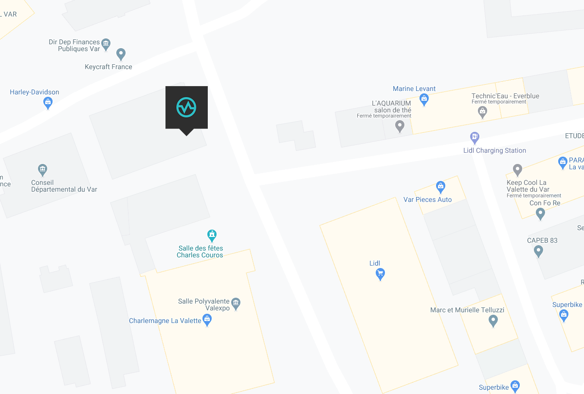Carte emplacement de la salle de bloc toulon