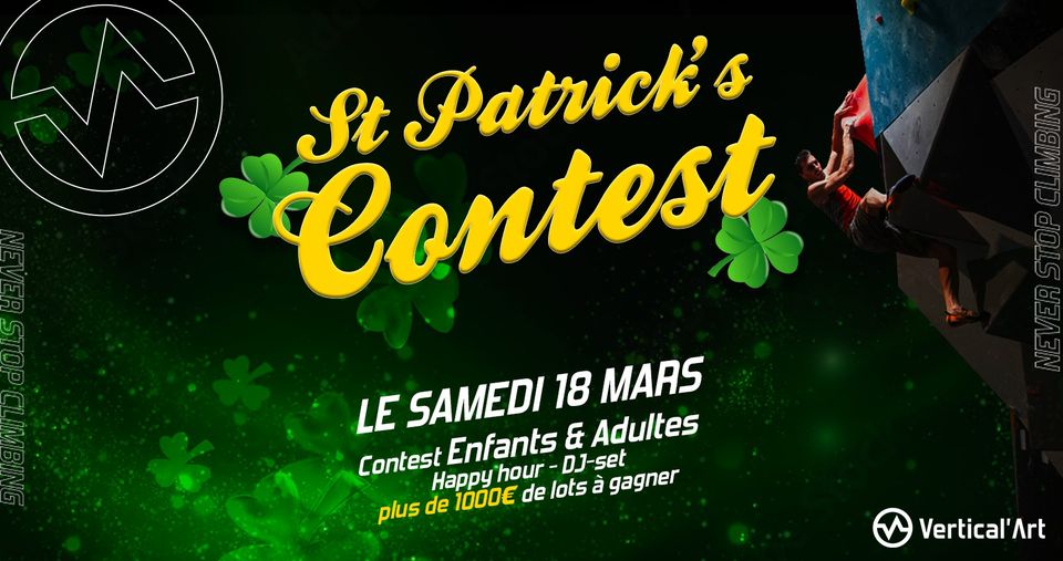 Contest Saint Patrick Vertical'Art Toulon samedi 18 mars 2023